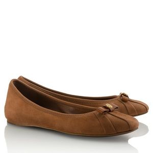 Tory Burch Ally Bow Suede Ballet Flat